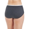 Hanes women’s Hi-Cut Panties Pack, Lightweight Cotton Hi-Cuts, 6-Pack (Retired, Colors May Vary)(Assorted Ribbed Heathers (Brief))