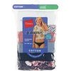Hanes women’s Hi-Cut Panties Pack, Lightweight Cotton Hi-Cuts, 6-Pack (Retired, Colors May Vary)(Assorted Solids/Prints/Heathers (Bikini))