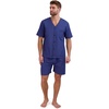 Hanes Men’s Hanes Short Sleeve Pj Set(Navy Heather)