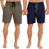 Hanes Men’s Woven Short(Dark Green/Dark Blue)