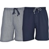 Hanes Men’s Woven Short(Heather Gray/Navy)