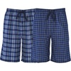 Hanes Men’s Woven Shorts(Navy Plaid)