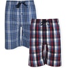 Hanes Men’s Woven Shorts(Red/Blue)