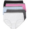 Hanes Women’s Brief Underwear, Stretch Brief Panties for Women, Tag-free Underwear, 5-pack(White/Grey/Blue/Pink/Black)