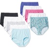 Hanes Women’s Underwear Pack, 10-Pack, Full-Coverage Cotton Blend Panties, Moisture-Wicking Underwear for Women(Assorted Solids/Prints/Heathers (High-waist Brief))