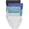 Hanes women’s Hi-Cut Panties Pack, Lightweight Cotton Hi-Cuts, 6-Pack (Retired, Colors May Vary)(Assorted Solids/Prints/Heathers (Hi-cut))