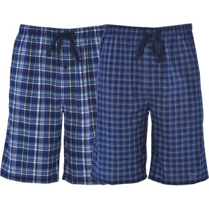 Hanes Men’s Woven Shorts(Navy Plaid)