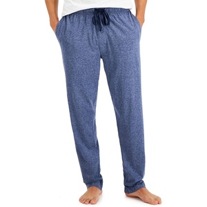 Hanes Men’s X-Temp Jersey Cotton Sleep Pajama Lounge Pants with Pockets, Pj Bottoms, Extended Sizes(Denim)