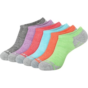 Hanes Women’s 6-Pair Comfort Fit No Show Socks(Assorted Brights – 6 Pack)