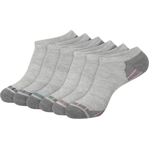 Hanes Women’s 6-Pair Comfort Fit No Show Socks(Black)