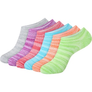 Hanes Women’s Socks, Lightweight Breathable Socks, No Show and Super No Show, 6-Pack(Pink Grey)