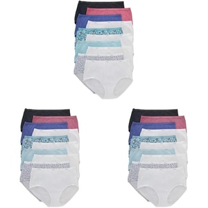 Hanes Women’s Underwear Pack, 10-Pack, Full-Coverage Cotton Blend Panties, Moisture-Wicking Underwear for Women(Assorted Solids/Prints/Heathers (Brief))