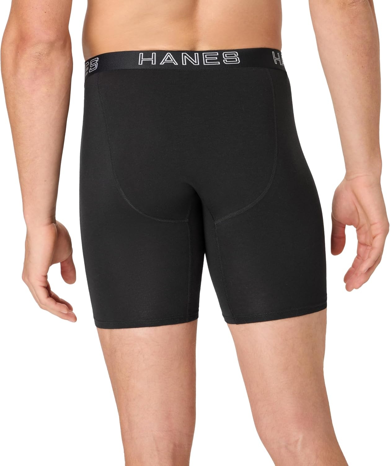 image:imageHanes Mens Boxer Brief Underwear Pack Stretch Cotton Boxer Briefs for Men Moisturewicking 6packBlack