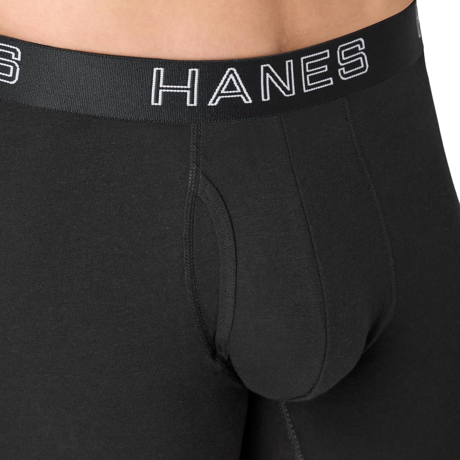 image:imageHanes Mens Boxer Brief Underwear Pack Stretch Cotton Boxer Briefs for Men Moisturewicking 6packBlack