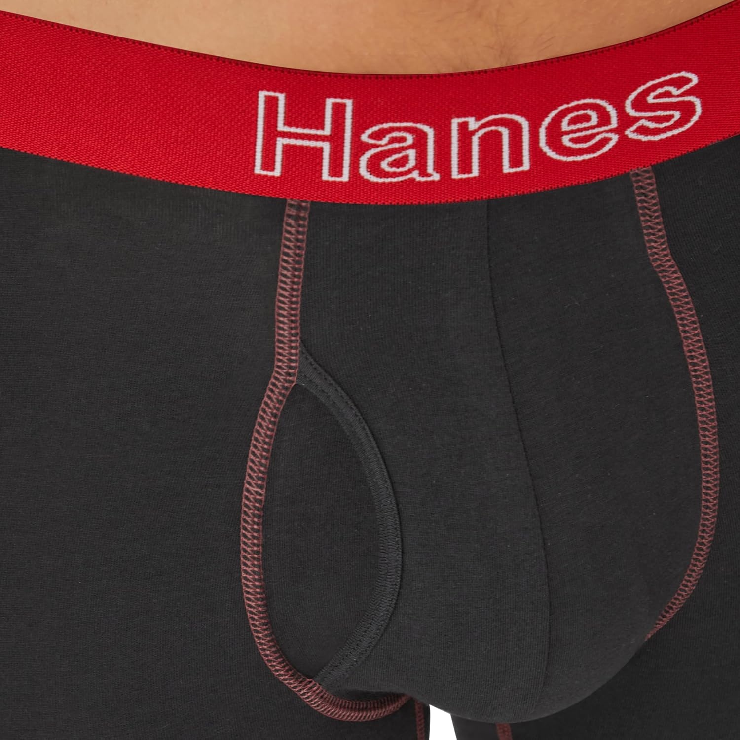 image:imageHanes Mens Boxer Brief Underwear Pack Stretch Cotton Boxer Briefs for Men Moisturewicking 6packBlack Color Band 6 Pack