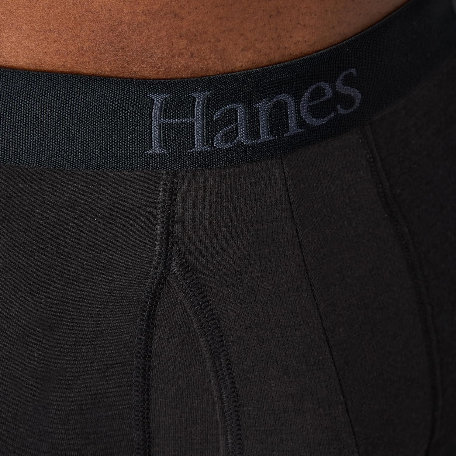 image:imageHanes Mens Total Support Pouch Mens Boxer Brief Underwear Antichafing Moisturewicking Odor Control 3packBlackDark GreyLight Grey