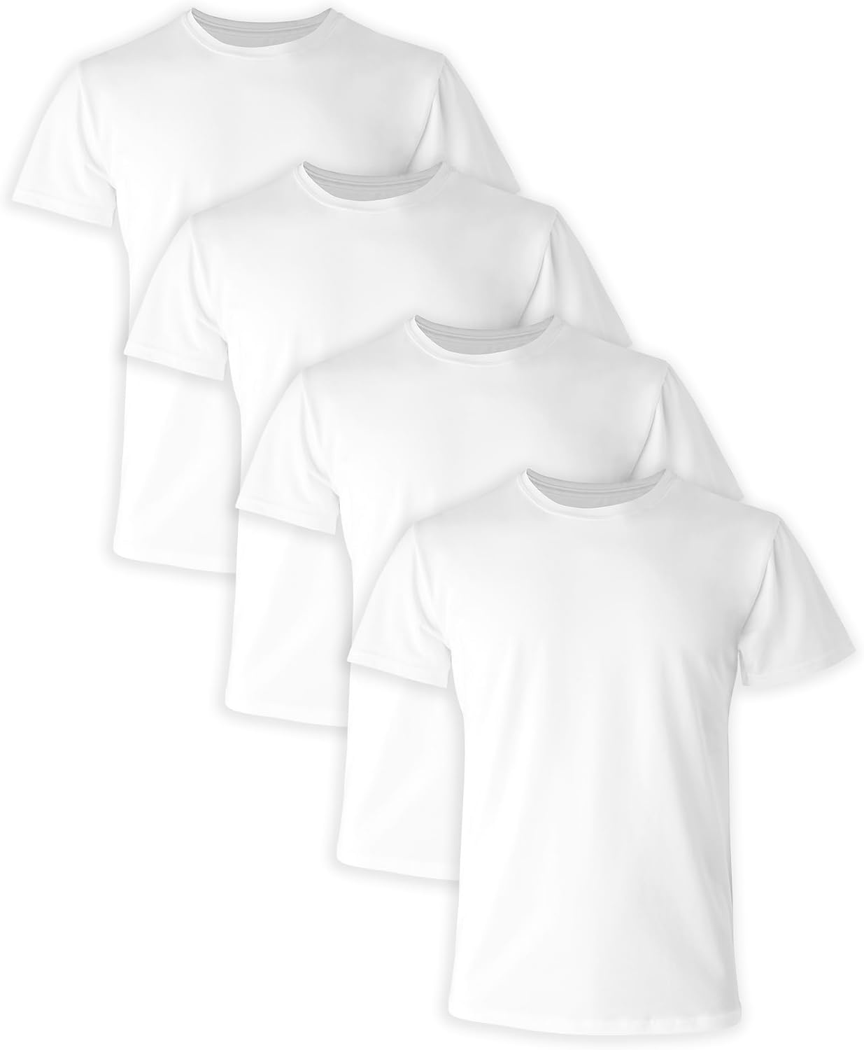 image:imageHanes Mens Ultimate Comfort Fit Cotton Stretch Crewneck Undershirts MultipackWhite