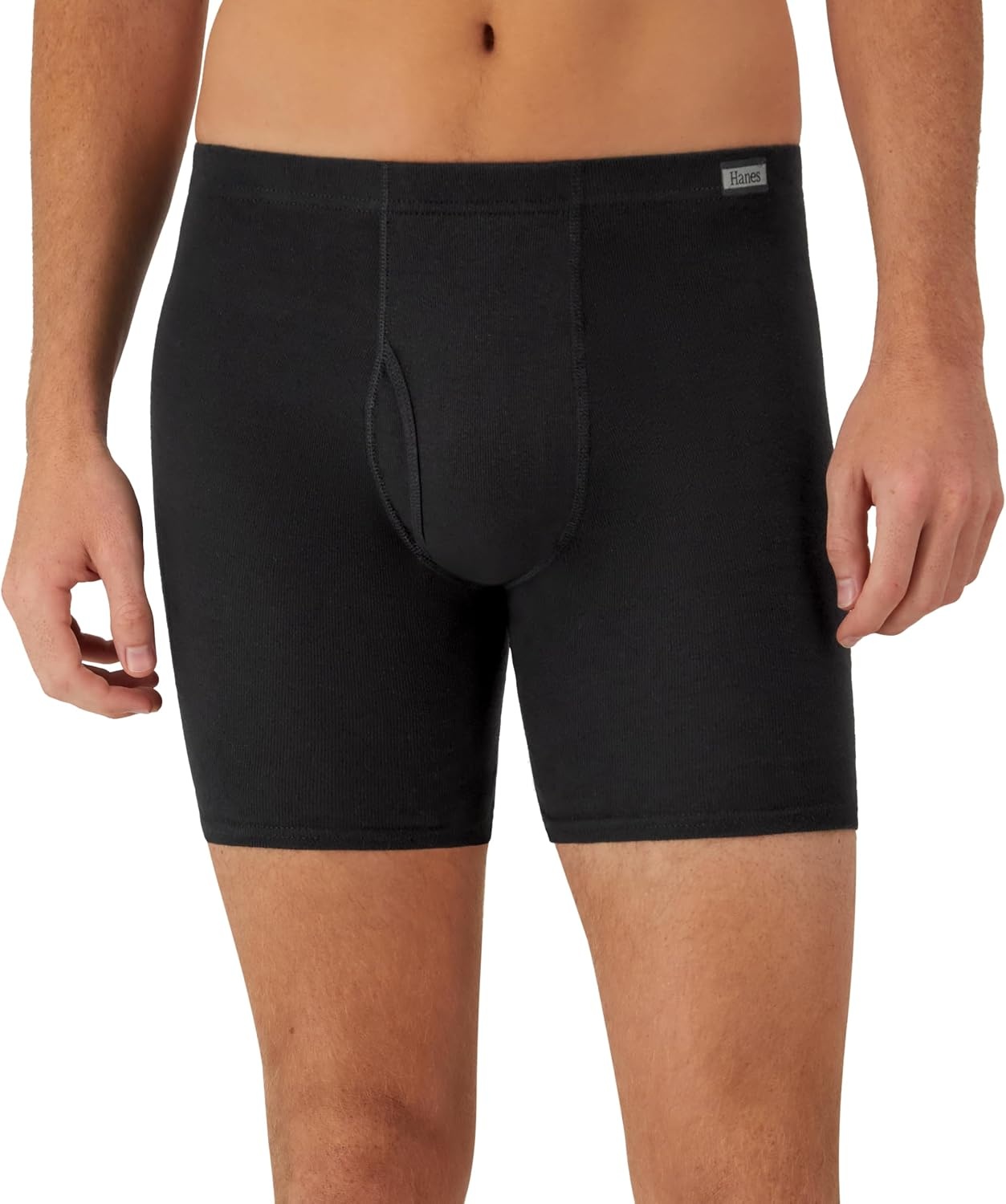 image:imageHanes Mens Underwear Boxer Briefs Pack Moisturewicking Underwear for Men Breathable Cool amp Breathable CottonAssorted