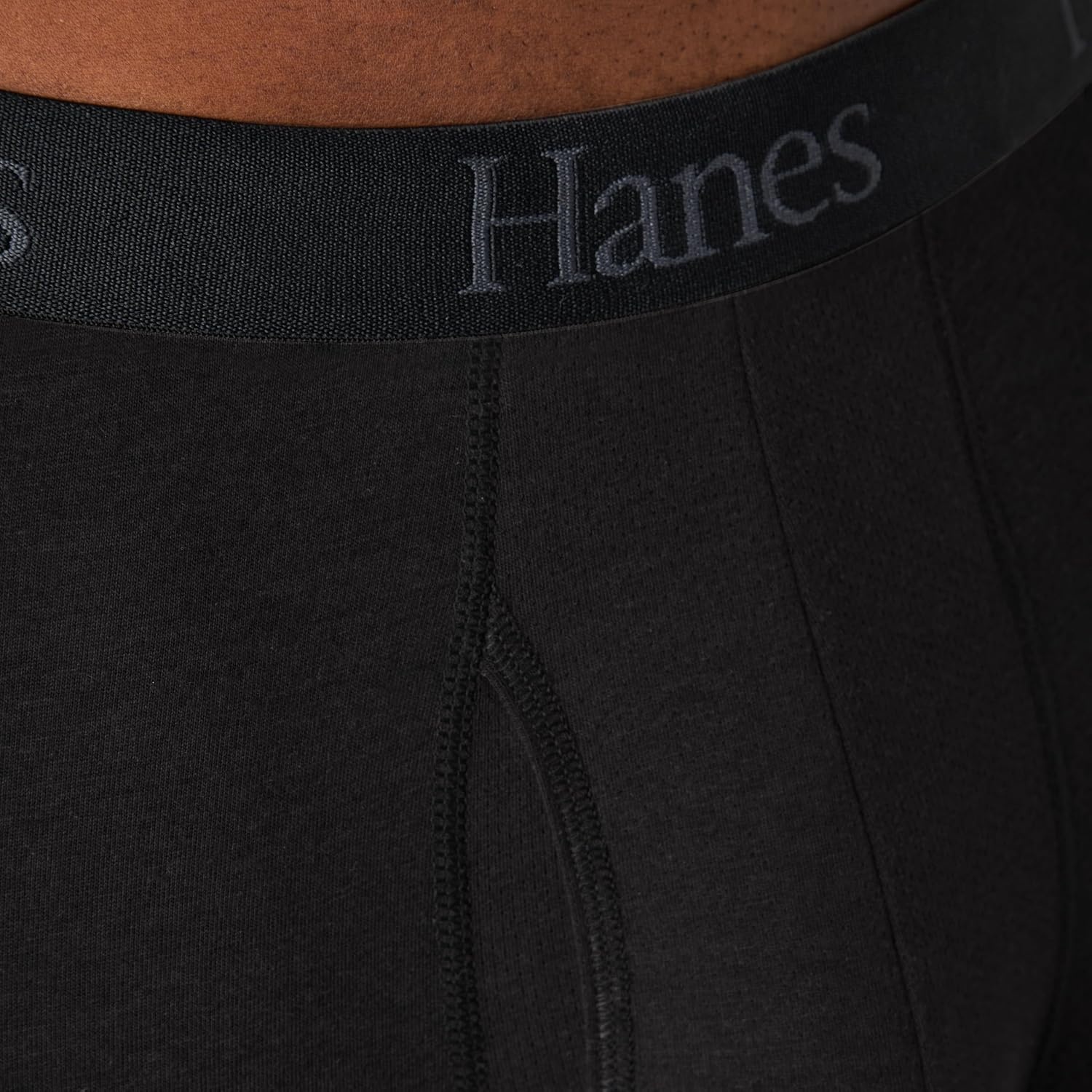 image:imageHanes Mens Underwear Boxer Briefs or LongLeg Boxer Briefs Pack 3 Pack NoRideUp StretchCotton Men ClothingBlack Dark Grey Light Grey Long Leg Briefs