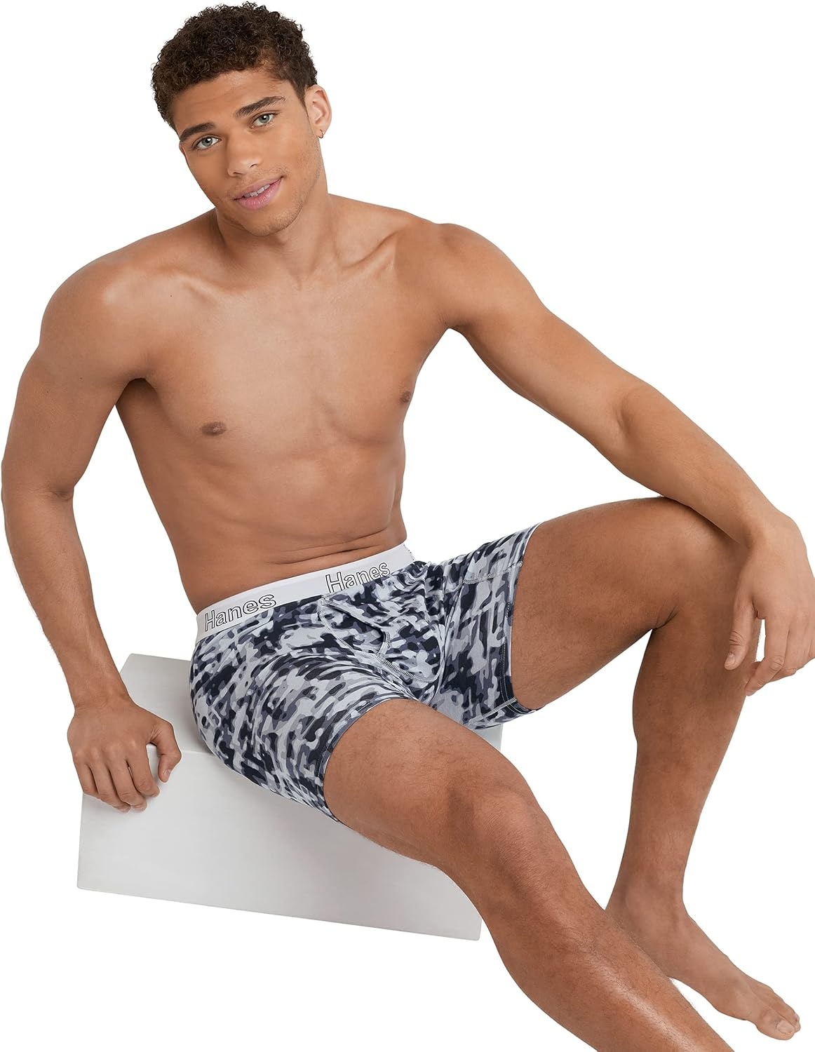 image:imageHanes Mens Underwear Boxer Briefs or LongLeg Boxer Briefs Pack 3 Pack NoRideUp StretchCotton Men ClothingBlackCranberry Concrete 3pack Long Leg Briefs