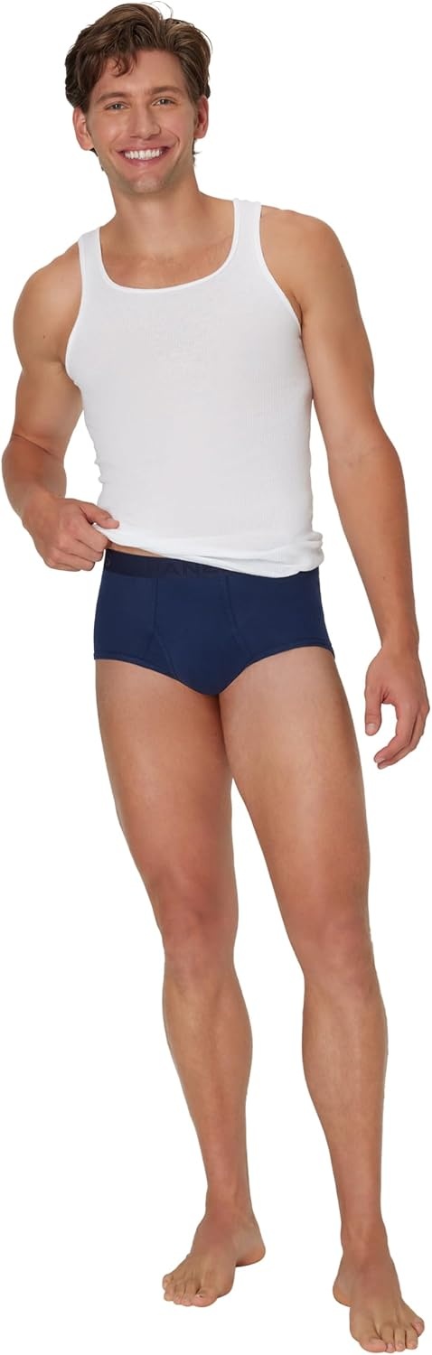 image:imageHanes Mens Underwear Briefs Ultimate Comfortsoft MoistureWicking Tagless Cooling MultipackNavyBlue