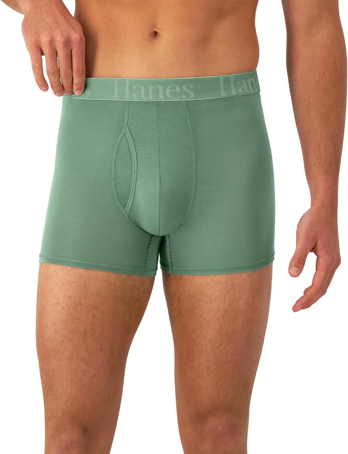 image:imageHanes Mens Underwear SuperSoft Viscose from Bamboo 3Pack Sexy Mens Underwear Short or Regular Leg Boxer BriefsBlackGreenBlue
