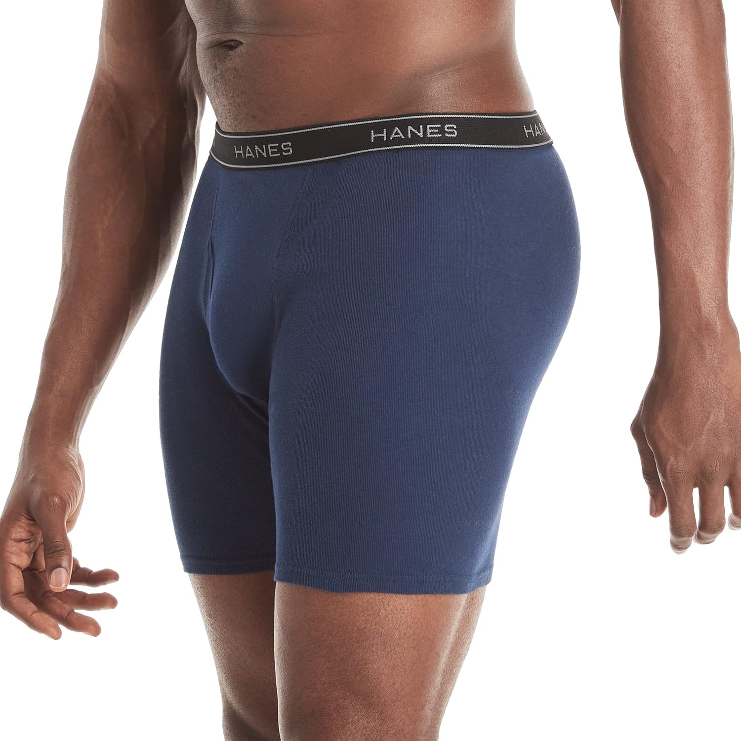 image:imageHanes mens Underwear Boxer Briefs Pack Cool amp Breathable Cotton Moisturewicking Underwear for Men No Ride UpRedBlue 6 Pack