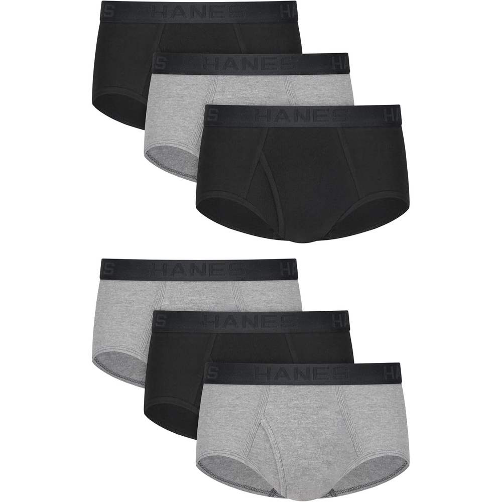 image:imageHanes Mens Underwear Briefs Ultimate Comfortsoft MoistureWicking Tagless Cooling MultipackBlackGray