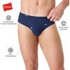 Hanes Men’s Bikini Underwear Pack, 6-Pack, Sexy Men’s Underwear, Ultra-Soft Stretch Cotton Bikini Briefs, Wicking(Indigo  Turquoise  Grey  Violet  Sage)