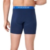 Hanes Men’s Boxer Brief Underwear Pack, Stretch Cotton Boxer Briefs for Men, Moisture-wicking, 6-pack(Navy  Grey)