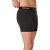 Hanes Men’s Boxer Brief Underwear Pack, Stretch Cotton Boxer Briefs for Men, Moisture-wicking, 6-pack(Solid Black – 6 Pack)