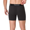Hanes Men’s Boxer Brief Underwear Pack, Stretch Cotton Boxer Briefs for Men, Moisture-wicking, 6-pack(Solid Black – 6 Pack)