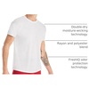Hanes Men’s Performance Undershirt, X-Temp Moisture-Wicking Crewneck, White 5-Pack(White)