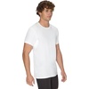 Hanes Men’s Sweat Block Undershirt, Underarm Sweat Blocking Tee, Vneck Or Crewneck, White T-Shirt, 3-Pack(White)