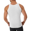 Hanes Men’s Tank Undershirt Pack, Cotton Tank Undershirt, Moisture-Wicking, Breathable, White or Grey/Black, Multi-Pack(White – 6 Pack)