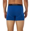 Hanes Men’s Total Support Pouch Men’s Boxer Brief Underwear, Anti-chafing, Moisture-wicking Odor Control, 3-pack(Black/Blue)