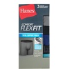 Hanes Men’s Total Support Pouch Men’s Boxer Brief Underwear, Anti-chafing, Moisture-wicking Odor Control, 3-pack(Grey/Navy/Turquiose)
