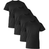 Hanes Men’s Ultimate Comfort Fit Cotton Stretch Crewneck Undershirts, Multipack(Black)