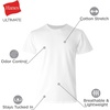 Hanes Men’s Ultimate Comfort Fit Cotton Stretch Crewneck Undershirts, Multipack(Black)
