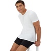 Hanes Men’s Ultimate Comfort Fit Cotton Stretch Crewneck Undershirts, Multipack(White)