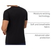 Hanes Men’s Ultimate Undershirt ComfortBlend Slim Fit Tees for Men, Moisture-Wicking(Black – 4 Pack)