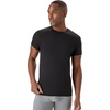 Hanes Men’s Ultimate Undershirt ComfortBlend Slim Fit Tees for Men, Moisture-Wicking(Black)