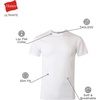 Hanes Men’s Ultimate Undershirt ComfortBlend Slim Fit Tees for Men, Moisture-Wicking(White – 4 Pack)