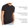 Hanes Men’s Undershirt Packs, Stay-Tucked Soft Cotton Undershirts, Best Undershirts for Men, White/Black/Asstd Multipacks(Black/Grey/Blue Assorted – 6 Pack)