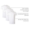Hanes Men’s Undershirt Packs, Stay-Tucked Soft Cotton Undershirts, Best Undershirts for Men, White/Black/Asstd Multipacks(White – 3 Pack)