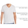 Hanes Men’s Undershirts T-Shirt Pack, V-Neck Cotton Tees for Men, Moisture-Wicking, Odor Control, White Multi-Pack(White – 12 Pack)