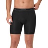 Hanes Men’s Underwear Boxer Brief Pack, Performance Stretch Underwear, Moisture-wicking Boxer Briefs for Men, 6-pack(Black)