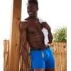 Hanes Men’s Underwear Boxer Briefs Pack, 3-Pack, Total Support Pouch, Long or Short-Leg Boxer Briefs(Black/Tie Dye/Blue)