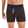 Hanes Men’s Underwear Boxer Briefs Pack, 3-Pack, Total Support Pouch, Long or Short-Leg Boxer Briefs(Blue/Black)