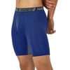 Hanes Men’s Underwear Boxer Briefs Pack, 3-Pack, Total Support Pouch, Long or Short-Leg Boxer Briefs(Blue/Grey/Black)